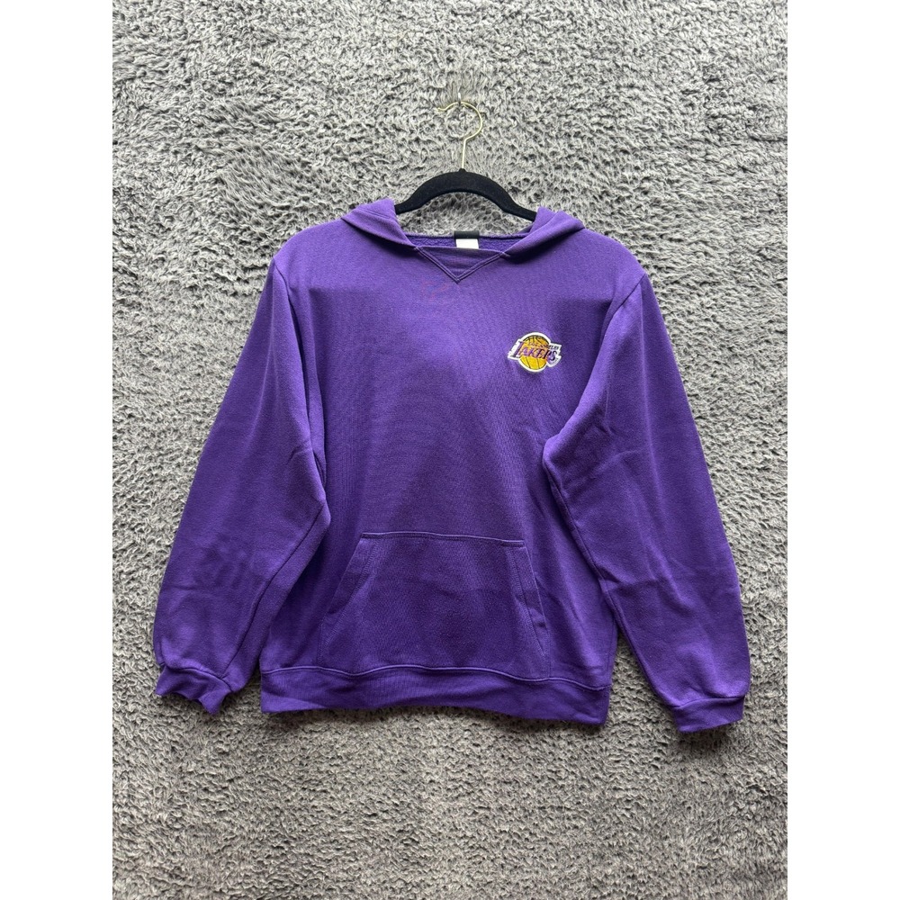 Nike Los Angeles Lakers NBA Embroidered Pullover Hoodie Purple Boy's Size‎ L
